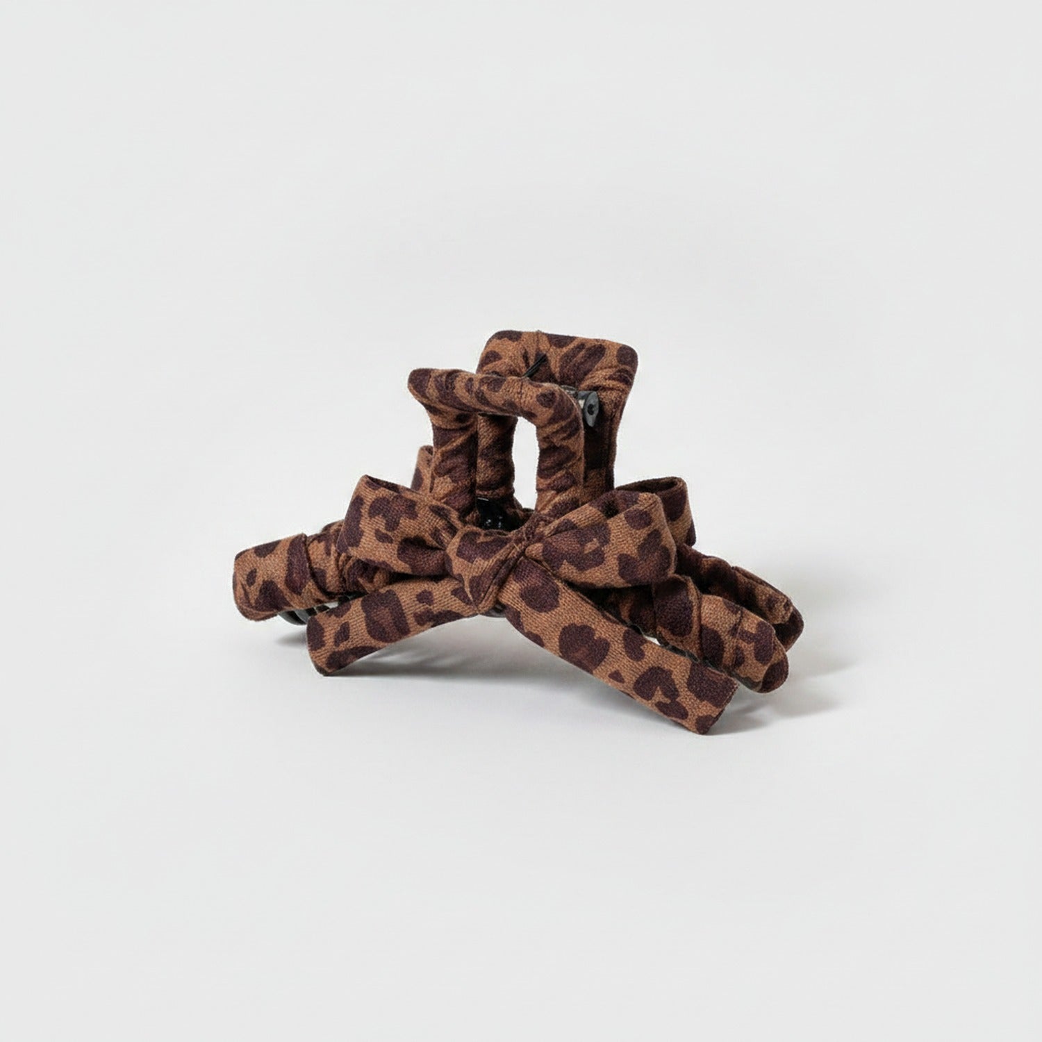 Leopard Print Bow Hair Claw Clip
