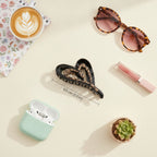 Leopard Print Black Hair Claw Clip – hair accessories (view 2)