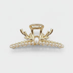 Antler Pearl Rhinestone Hair Claw - Pearl Deer Antler Claw Clip – hair accessories (view 1)