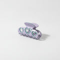 Heart Cutout Hair Claw Clip - Lavender Purple