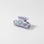 Heart Cutout Hair Claw Clip - Lavender Purple
