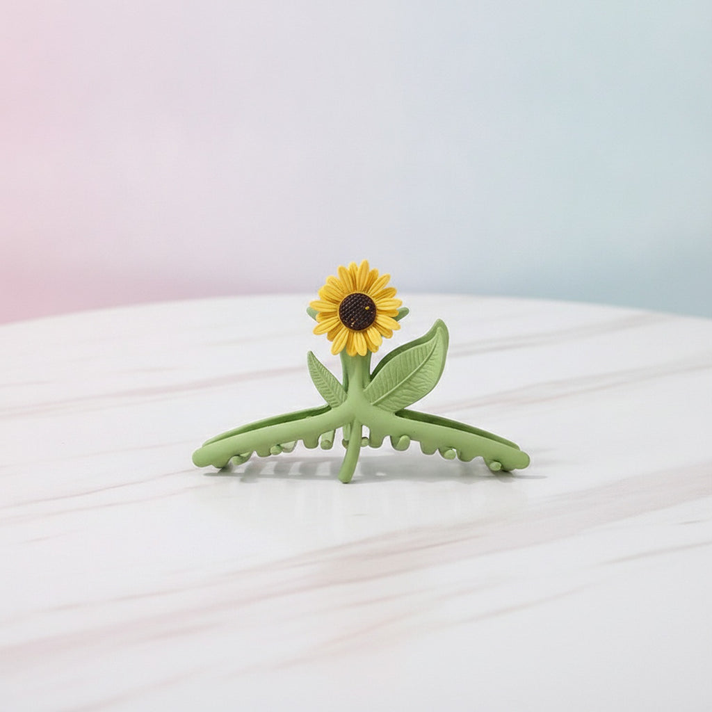 Sunflower Yellow Hair Claw Clip – hair accessories (view 2)