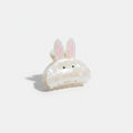 Opal Bunny Pearl Hair Claw Clip - White Bunny Claw Clip