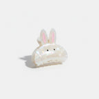 Opal Bunny Pearl Hair Claw Clip - White Bunny Claw Clip