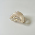 Pearl Beaded Half-Moon Hair Claw - Mermaid Pink