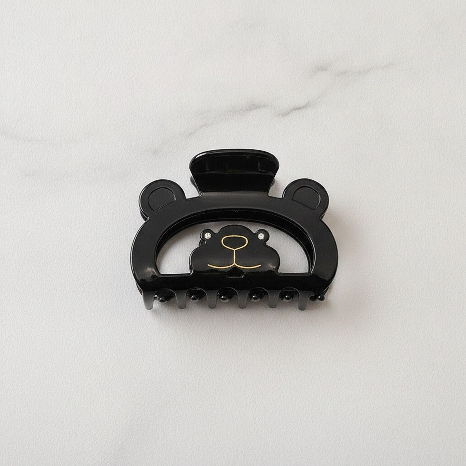 Bear Claw Rhinestone Hair Clip - Black Bear Claw Clip