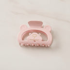Bear Claw Rhinestone Hair Clip - Pink Bear Claw Clip