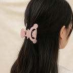 Bear Claw Rhinestone Hair Clip - Pink Bear Claw Clip