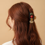 Gemstone Tortoiseshell Hair Claw Clip - Multistone Mix
