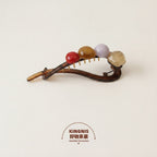 Gemstone Tortoiseshell Hair Claw Clip - Jewel Tone Mix