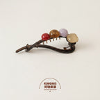 Gemstone Tortoiseshell Hair Claw Clip - Jewel Tone Mix
