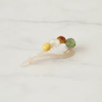 Gemstone Tortoiseshell Hair Claw Clip - Multistone Mix #2 – hair accessories (view 3)