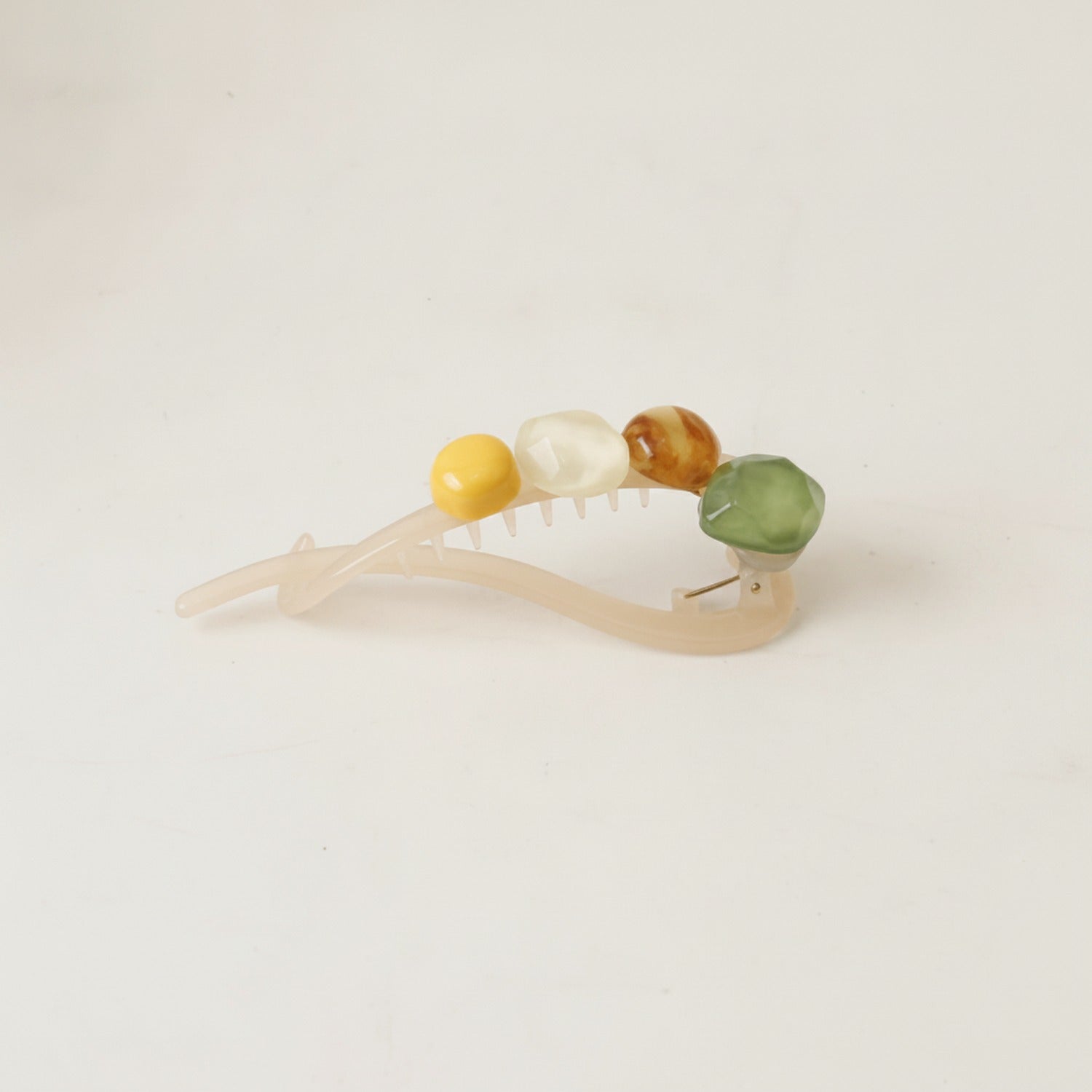 Gemstone Tortoiseshell Hair Claw Clip - Multistone Mix #2