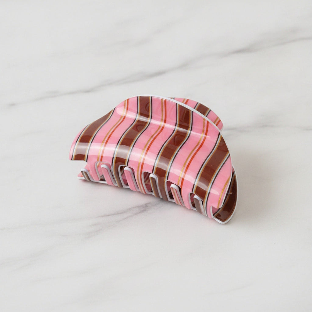 Metal Claw Hair Clip - Red