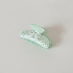 Sage Green Butterfly Hair Claw With Rhinestones – hair accessories (view 1)