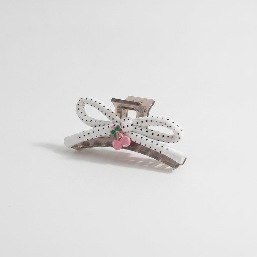 Hair Claw Clip With Flower Charm – hair accessories (view 1)