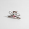 Hair Claw Clip With Flower Charm – hair accessories (view 1)