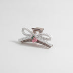Hair Claw Clip With Flower Charm – hair accessories (view 1)