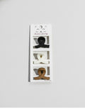 Ribbon Hair Clips Set In Black White Brown – hair accessories (view 1)