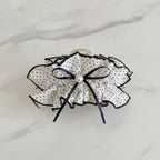 Polka Dot Pearl Butterfly Hair Claw Clip – hair accessories (view 3)