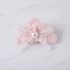 Pearl Beaded Bow Hair Claw Clip - Pink – hair accessories (view 2)