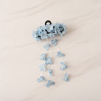 Flower Hanging Chain Hair Claw - Blue