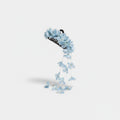 Flower Hanging Chain Hair Claw - Blue