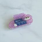 Star Teddy Bear Hair Claw Clip - Purple