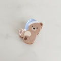 Cute Bear Hair Claw With Mirror Charm - Light Cap - 8.7cm – hair accessories (view 1)