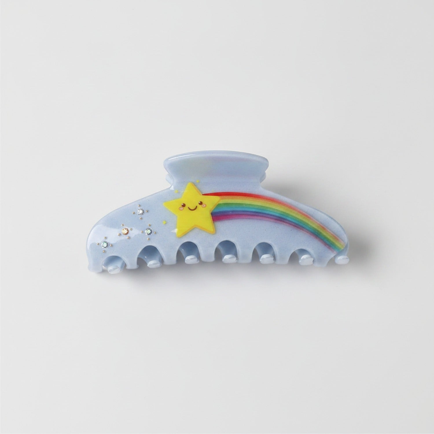 Star Pearl Hair Claw - Blue Star Rainbow Hair Clip #4