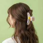 Star Pearl Hair Claw - Pink Star Rainbow Claw Clip #3