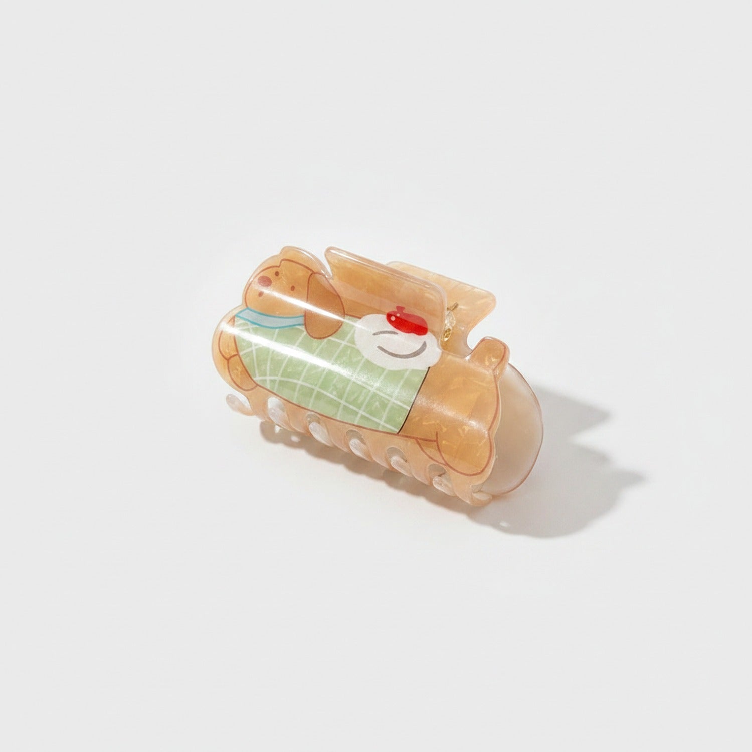 Amber Acrylic Sleeping Girl Hair Claw