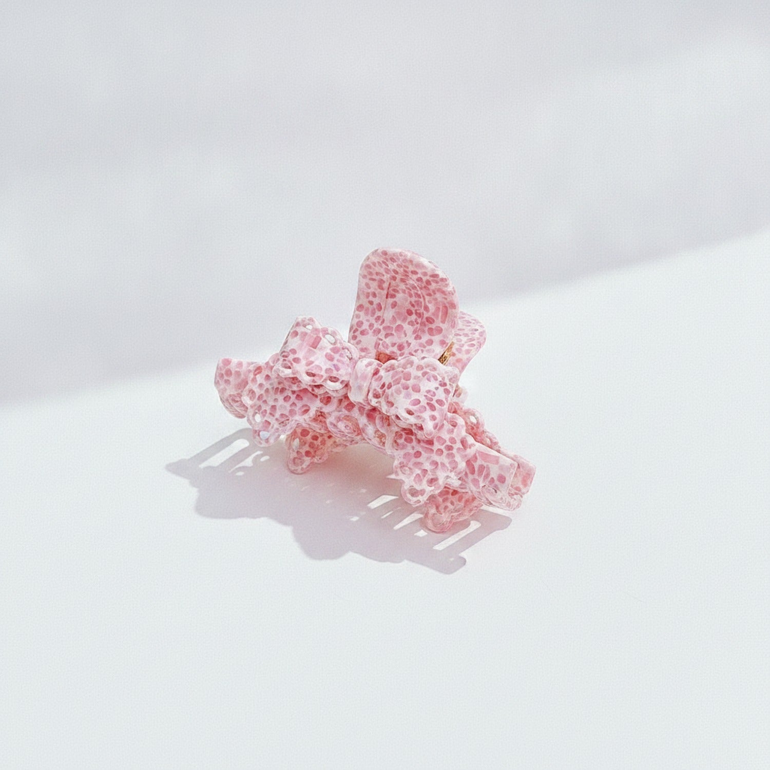 Beaded Hair Claw Clip - Pink 9.6cm