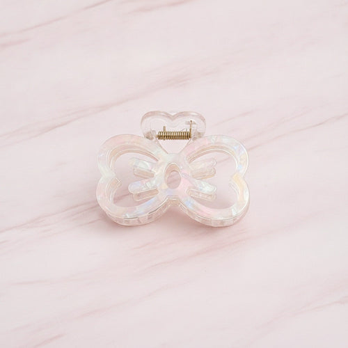 Butterfly Acrylic Hair Claw Clip - Rainbow Blue 8.9cm – hair accessories (view 2)