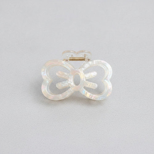 Butterfly Acrylic Hair Claw Clip - Rainbow Green 8.9cm – hair accessories (view 2)