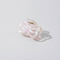 Butterfly Acrylic Hair Claw Clip - Rainbow Green 8.9cm