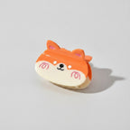 Cat Ear Hair Claw Clip - Yellow Corgi 7.8cm