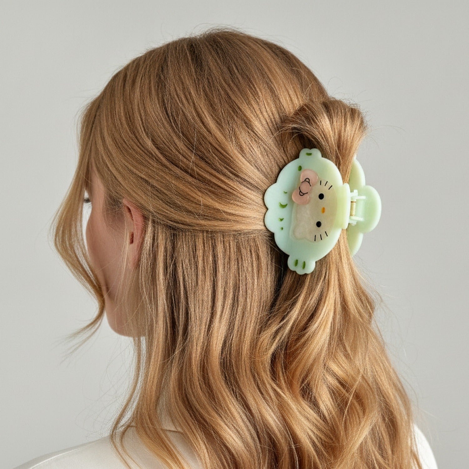 Hello Kitty Hair Claw Clip - Cyan 8.5cm