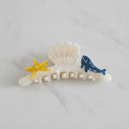 Shell Hair Claw With Starfish Charm - 12cm
