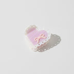 Heart-Shaped Hair Claw With Ribbon Charm – hair accessories (view 1)
