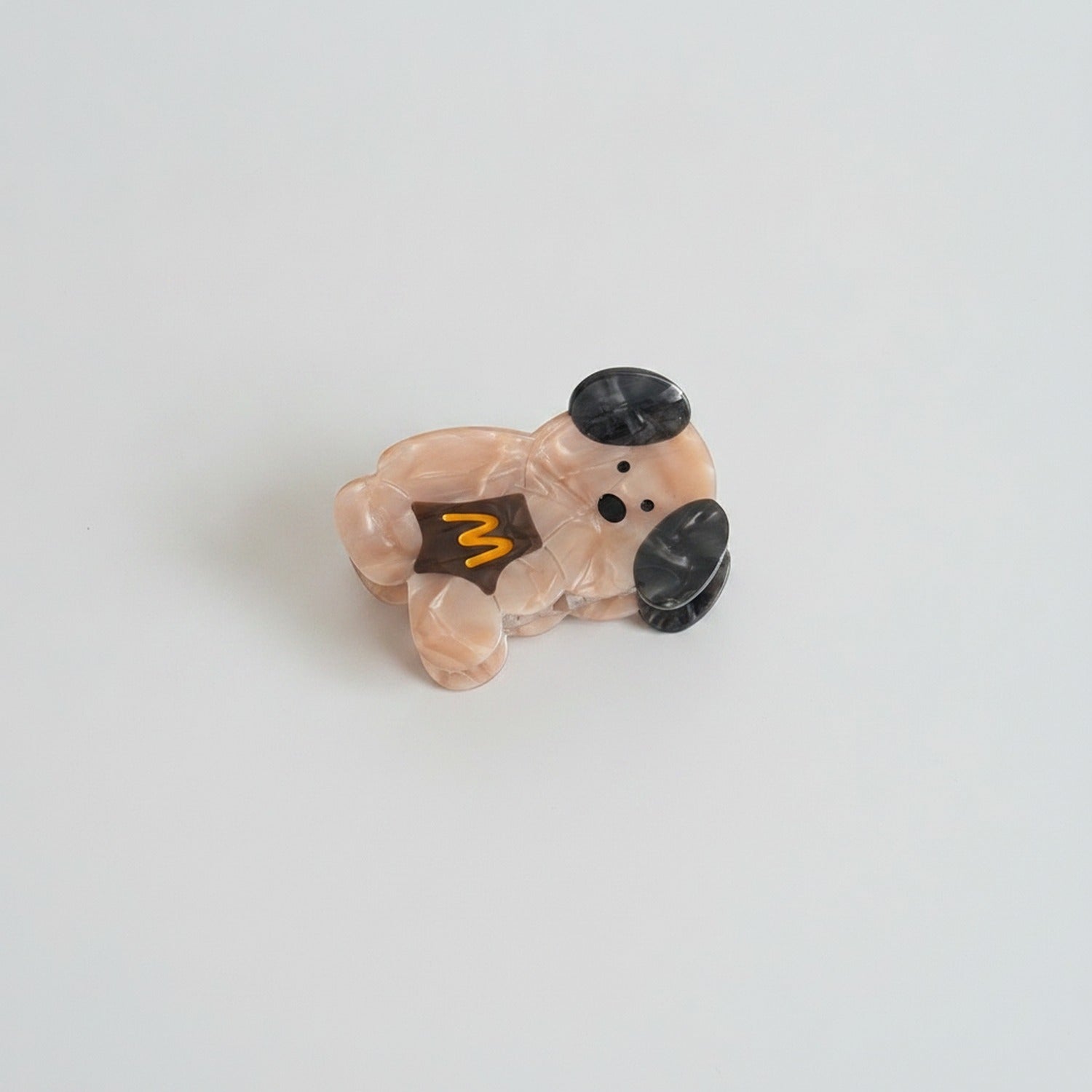 Cartoon Bear Hair Claw Clip With Lightning Bolt