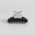 Rhinestone Cat Hair Claw Clip - White 8.7cm