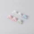 Mini Claw Clip Set – 6 Pack - Clear & Peach