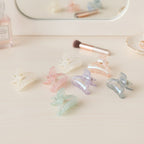 Mini Claw Clip Set – 6 Pack - Mint & Blue – hair accessories