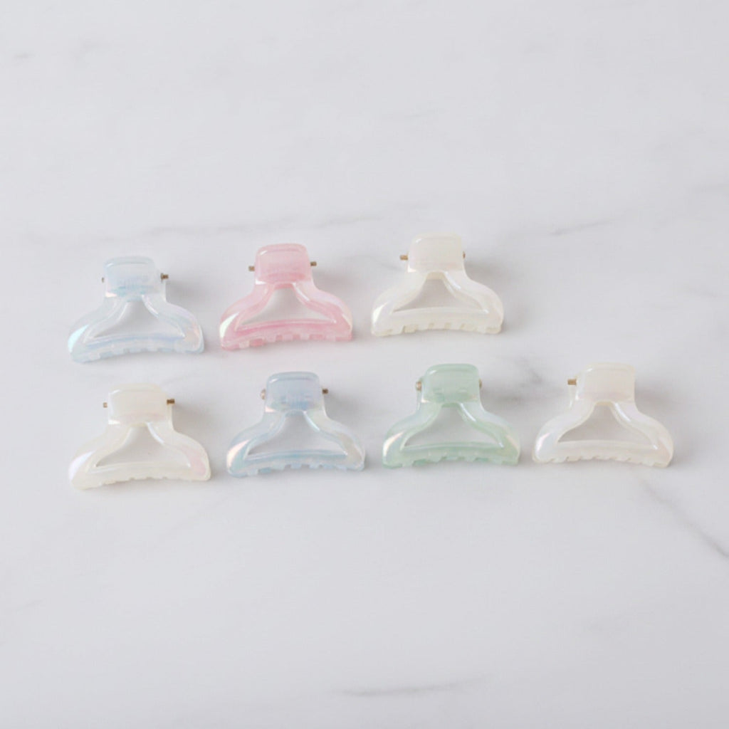 Mini Claw Clip Set – 6 Pack - Mint & Blue