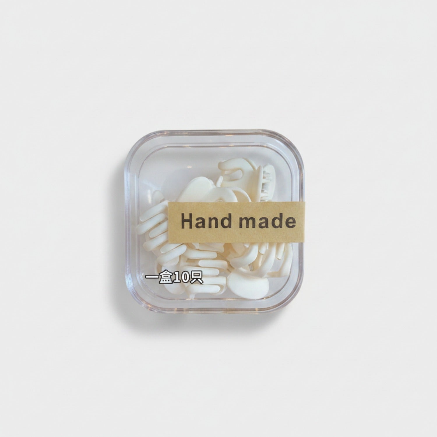 Cream Handmade Pearl Hair Clips Set