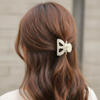 Cream Handmade Pearl Hair Clips Set