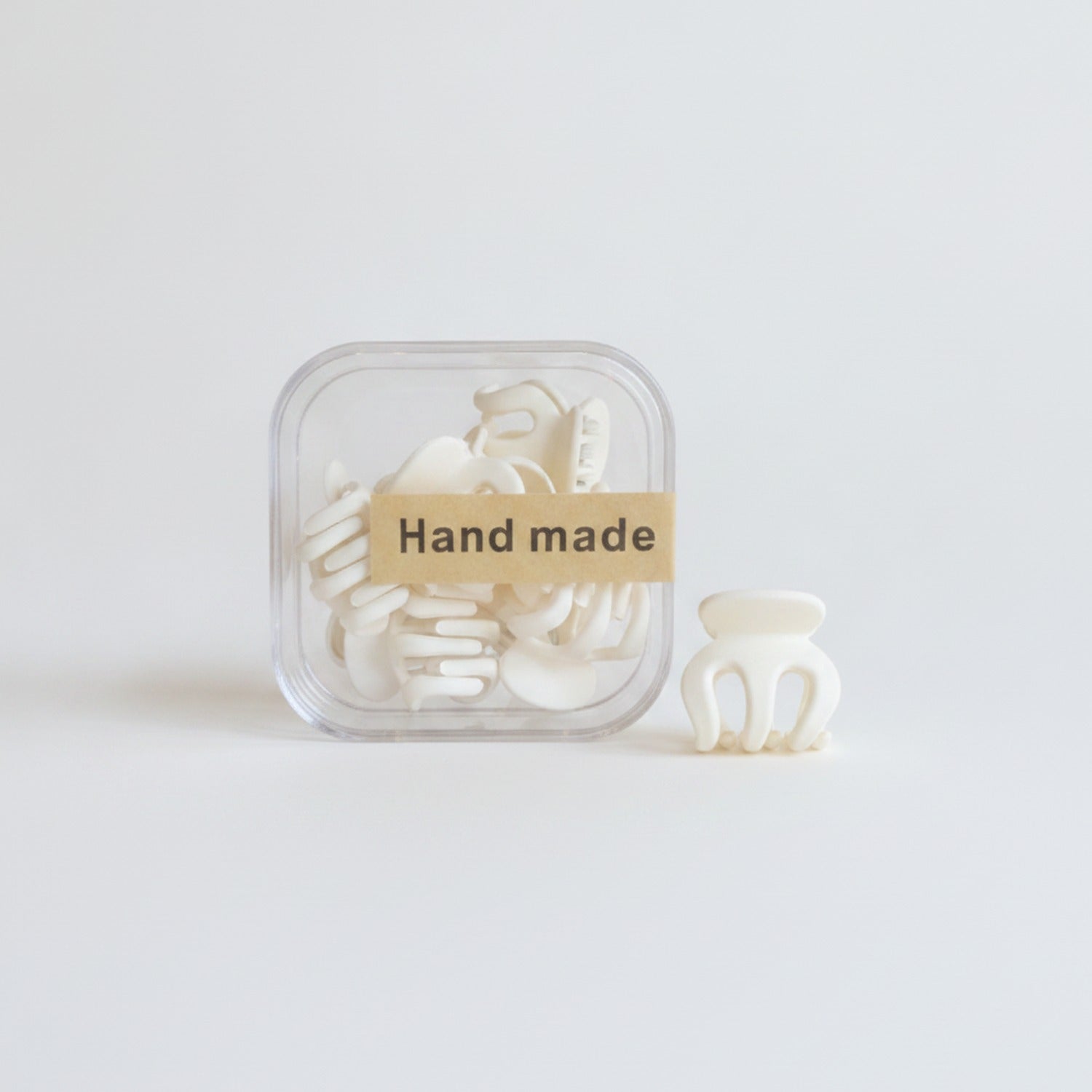 Cream Handmade Pearl Hair Clips Set