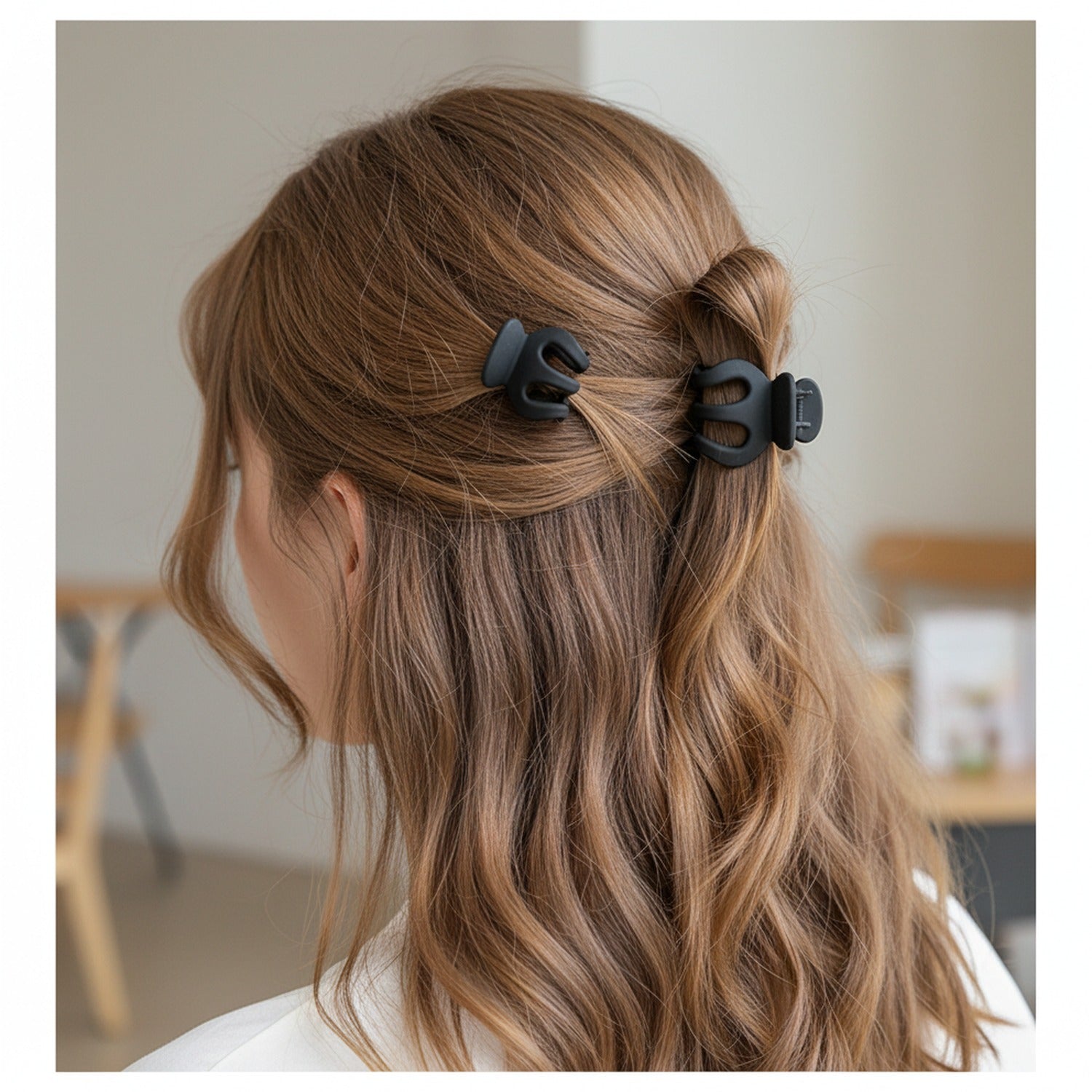 Black Octopus Hair Claw Clip Hand Made