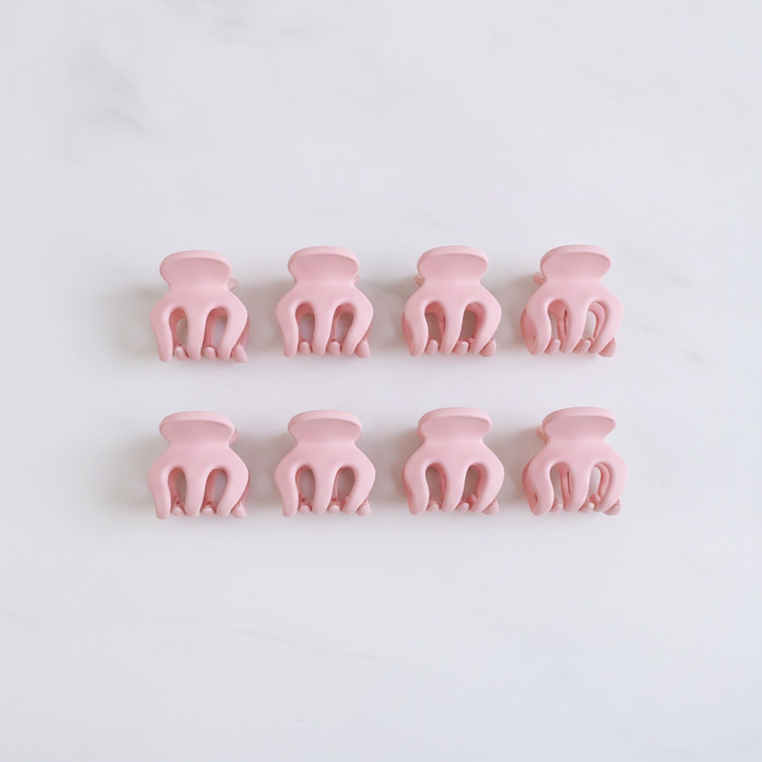 Pink Claw Hair Clips Hand-Made Set